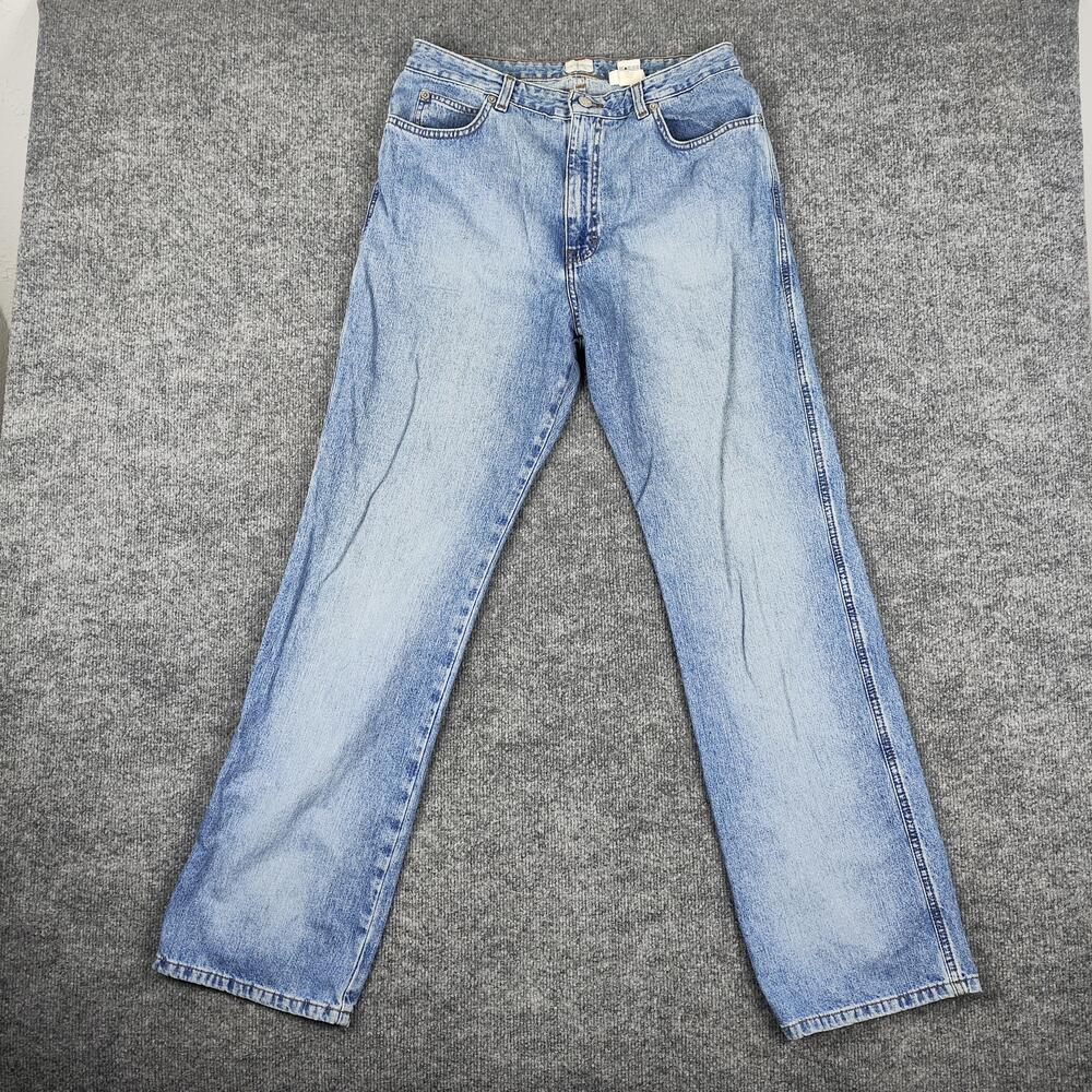 Calvin Klein Jeans Slim Boot Cut Jeans Womens 10 Light Wash Blue High Rise Denim
